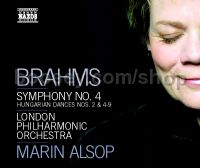 Symphony No.4 in E minor Op 98/Hungarian Dances Nos. 2 & 4-9 (Naxos Audio CD)